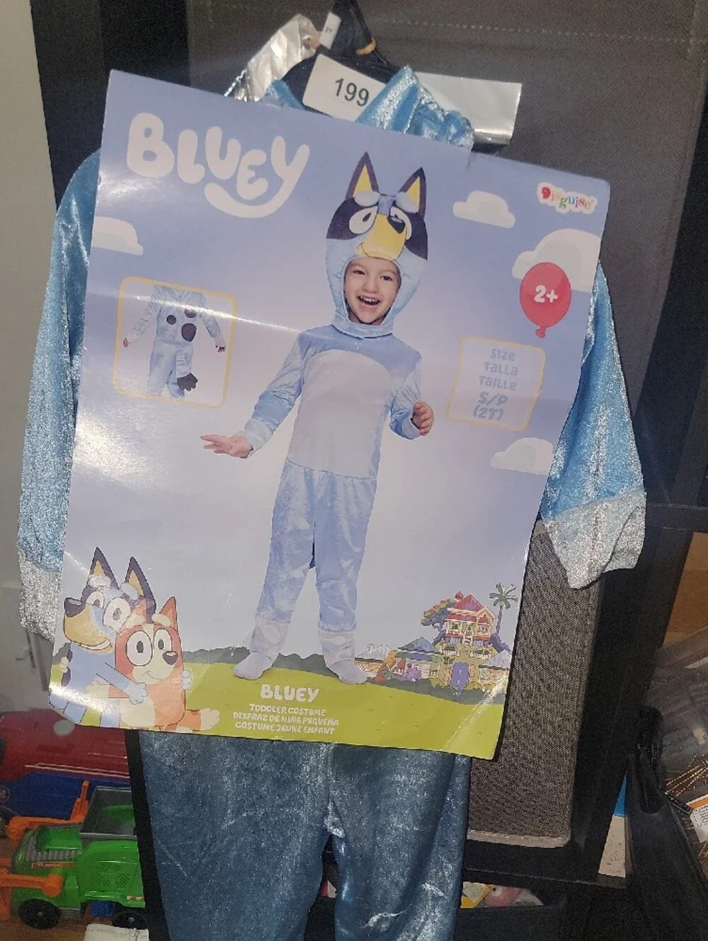 Disguise Bluey Light Blue Toddler Costume Size 2T